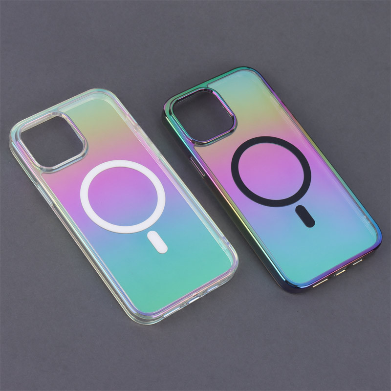 قاب شفاف هولوگرامی PC Creative Case مگ سیف iPhone 13 Pro Max