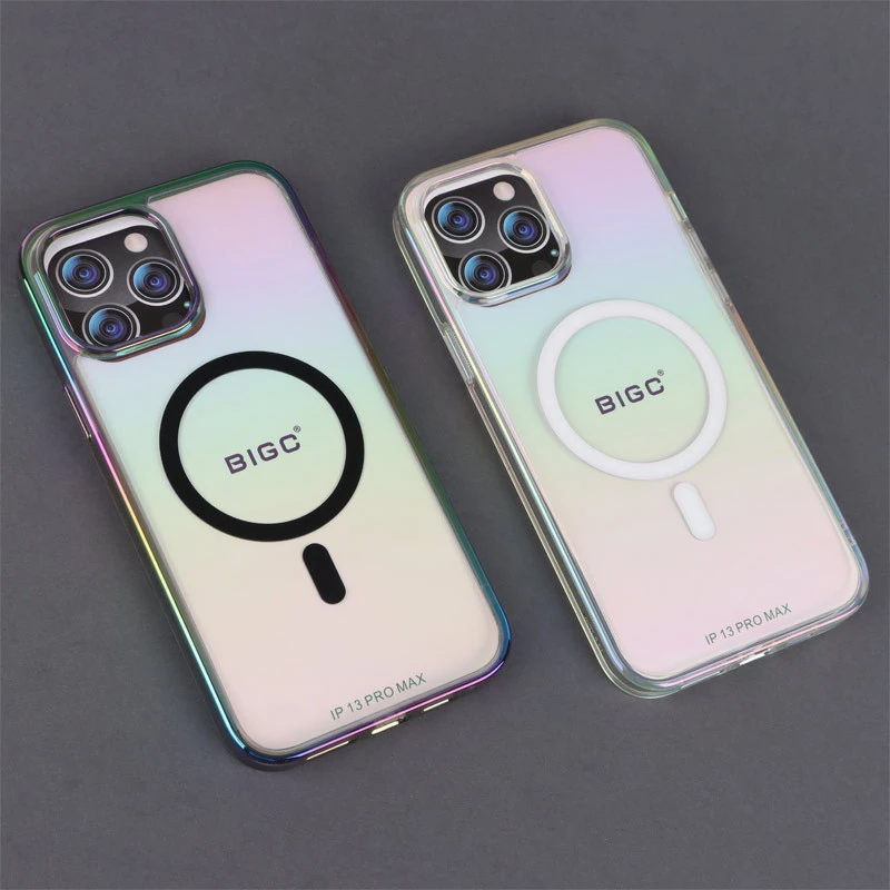 قاب شفاف هولوگرامی PC Creative Case مگ سیف iPhone 13 Pro Max