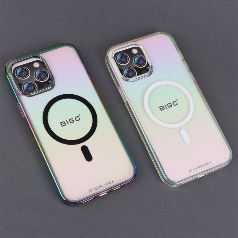 قاب شفاف هولوگرامی PC Creative Case مگ سیف iPhone 13 Pro Max