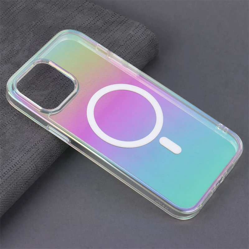 قاب شفاف هولوگرامی PC Creative Case مگ سیف iPhone 13 Pro Max