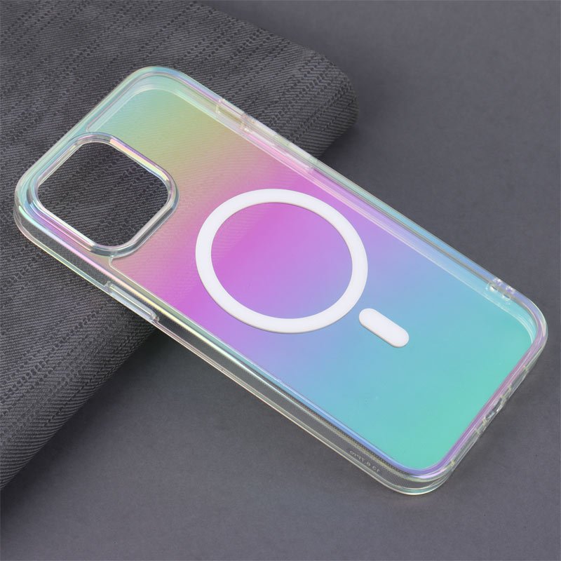 قاب شفاف هولوگرامی PC Creative Case مگ سیف iPhone 13 Pro Max
