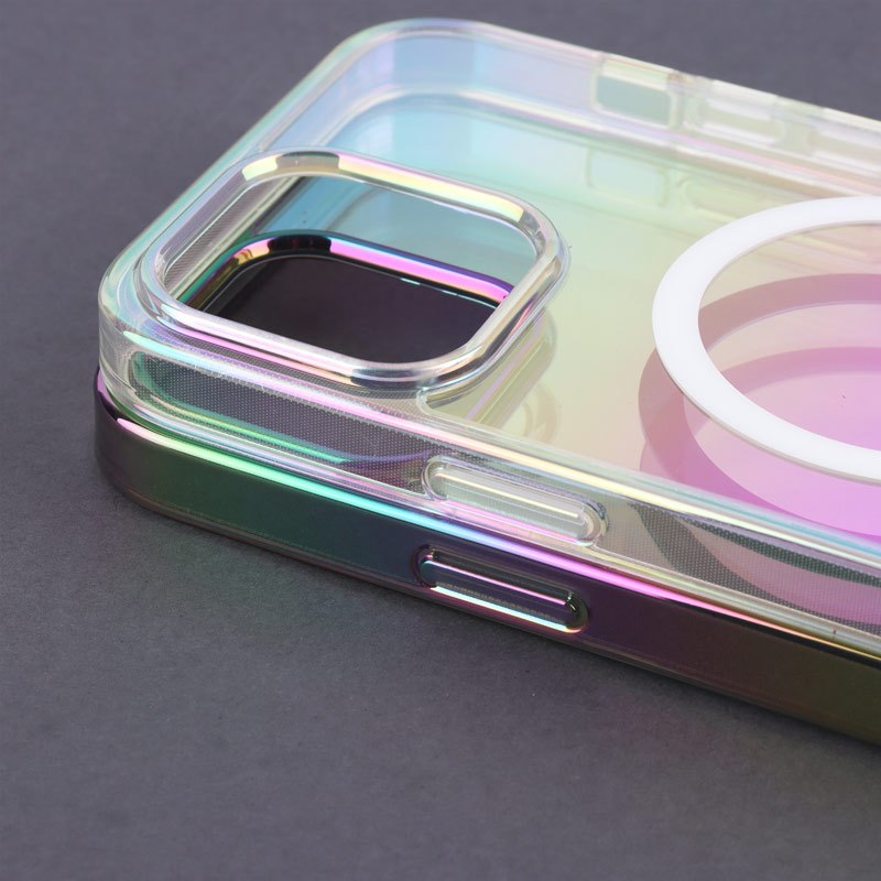 قاب شفاف هولوگرامی PC Creative Case مگ سیف iPhone 13 Pro Max