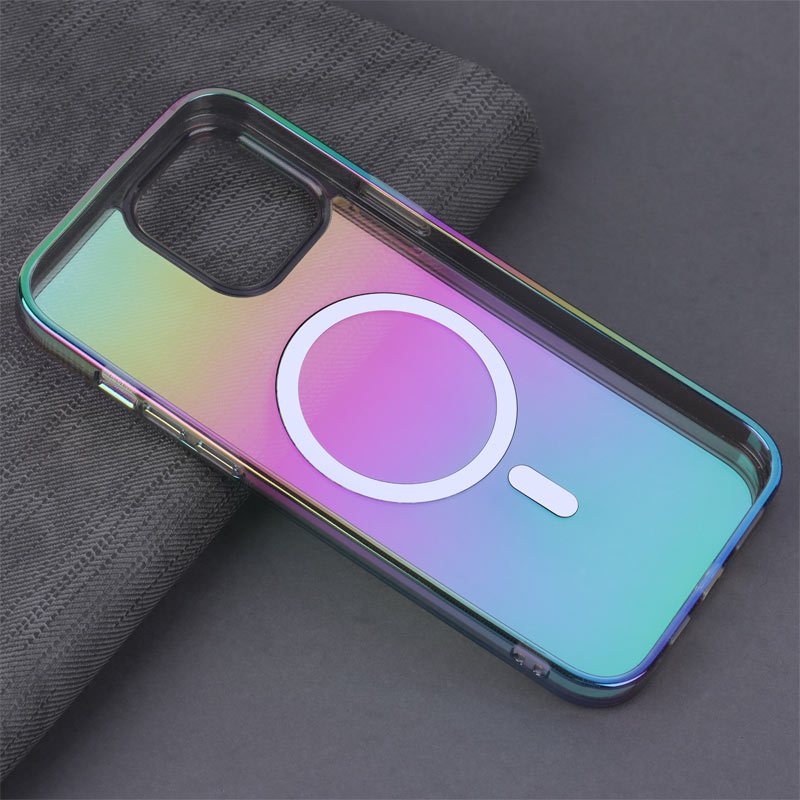قاب شفاف هولوگرامی PC Creative Case مگ سیف iPhone 13 Pro Max