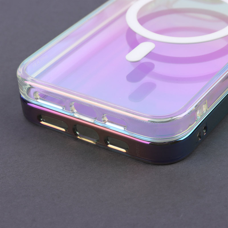 قاب شفاف هولوگرامی PC Creative Case مگ سیف iPhone 13 Pro Max