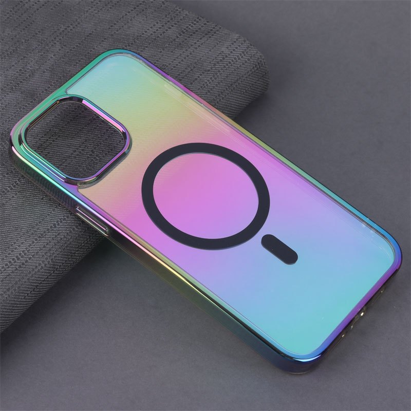 قاب شفاف هولوگرامی PC Creative Case مگ سیف iPhone 13 Pro Max