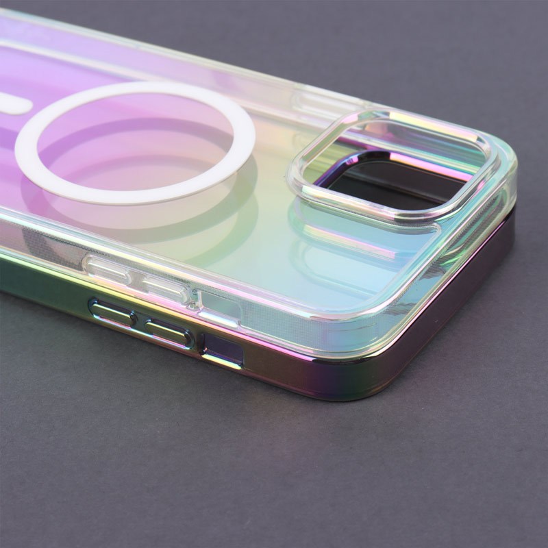 قاب شفاف هولوگرامی PC Creative Case مگ سیف iPhone 13 Pro Max