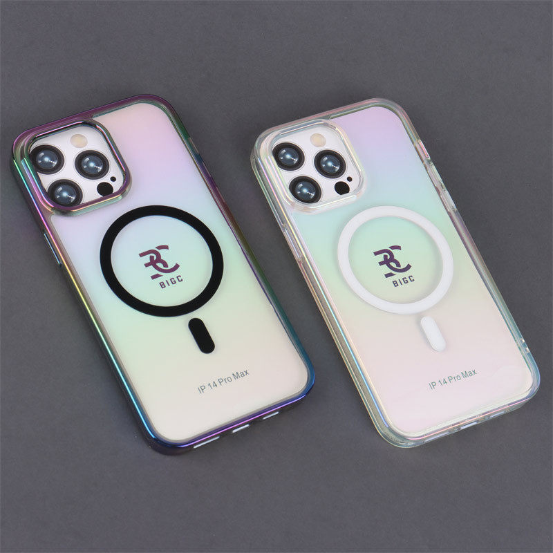 قاب شفاف هولوگرامی PC Creative Case مگ سیف iPhone 14 Pro Max