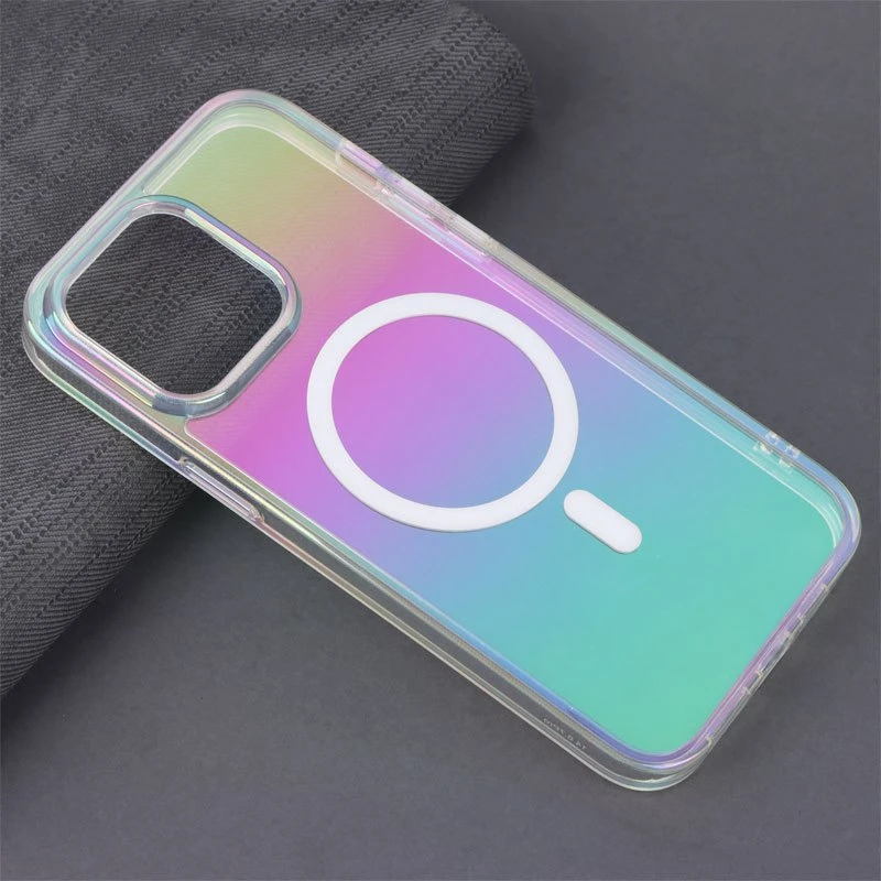 قاب شفاف هولوگرامی PC Creative Case مگ سیف iPhone 14 Pro Max