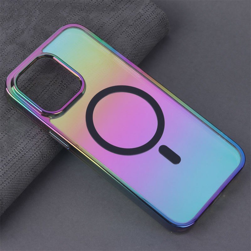 قاب شفاف هولوگرامی PC Creative Case مگ سیف iPhone 14 Pro Max