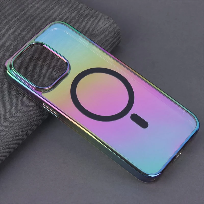 قاب شفاف هولوگرامی PC Creative Case مگ سیف iPhone 15 Pro Max