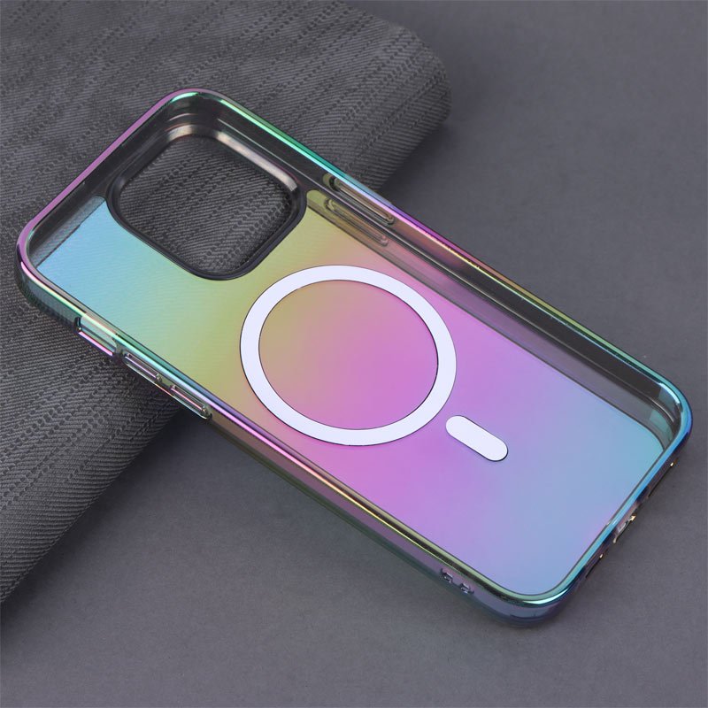 قاب شفاف هولوگرامی PC Creative Case مگ سیف iPhone 15 Pro Max