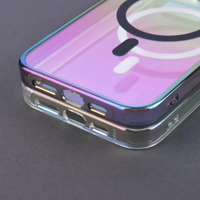 قاب شفاف هولوگرامی PC Creative Case مگ سیف iPhone 15 Pro Max