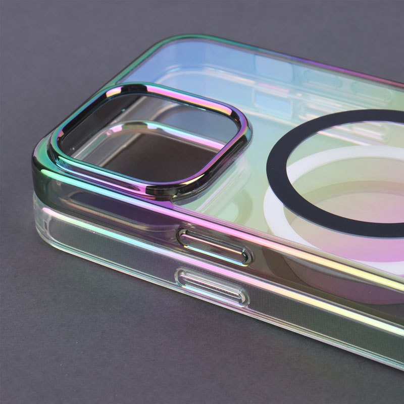 قاب شفاف هولوگرامی PC Creative Case مگ سیف iPhone 15 Pro Max