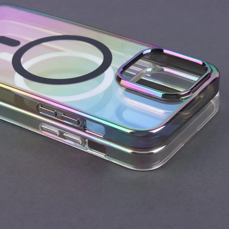 قاب شفاف هولوگرامی PC Creative Case مگ سیف iPhone 15 Pro Max