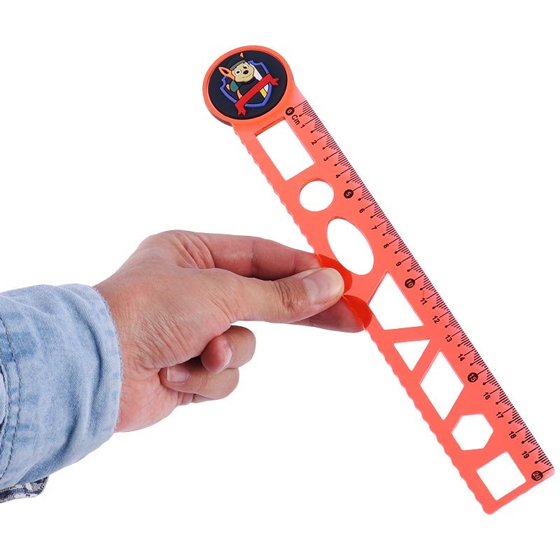 خط کش شابلون دار ژله ای Unik 20cm