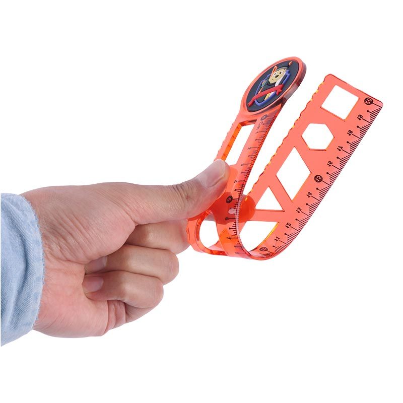 خط کش شابلون دار ژله ای Unik 20cm