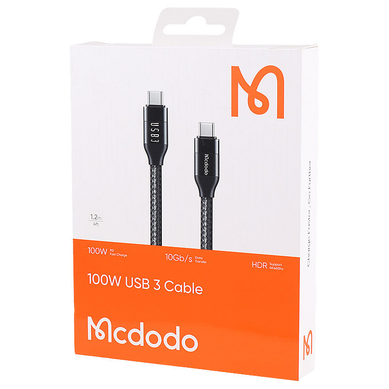 کابل تبدیل فست شارژ Mcdodo CA-713 Type-C To Type-C 5A PD 100W 1.2m