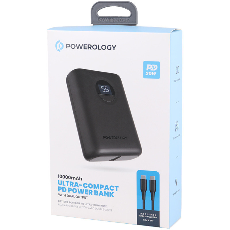 پاور بانک فست شارژ 10000 پاورولوجی Powerology Ultra Compact PPBCHA04 QC3.0 PD 20W