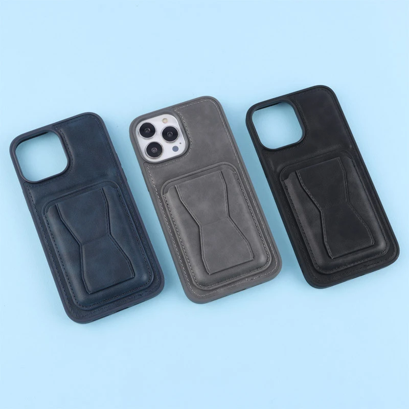 قاب PC چرمی جاکارتی هولدردار iPhone 13 Pro Max