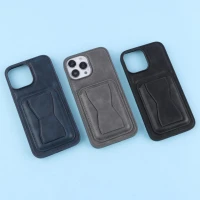 قاب PC چرمی جاکارتی هولدردار iPhone 13 Pro Max