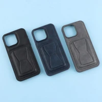 قاب PC چرمی جاکارتی هولدردار iPhone 15 Pro Max