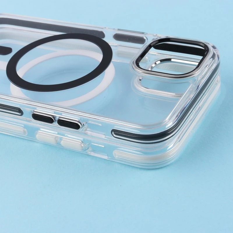 قاب ژله ای مگ سیف Joyporodo شفاف دور رنگی iPhone 13