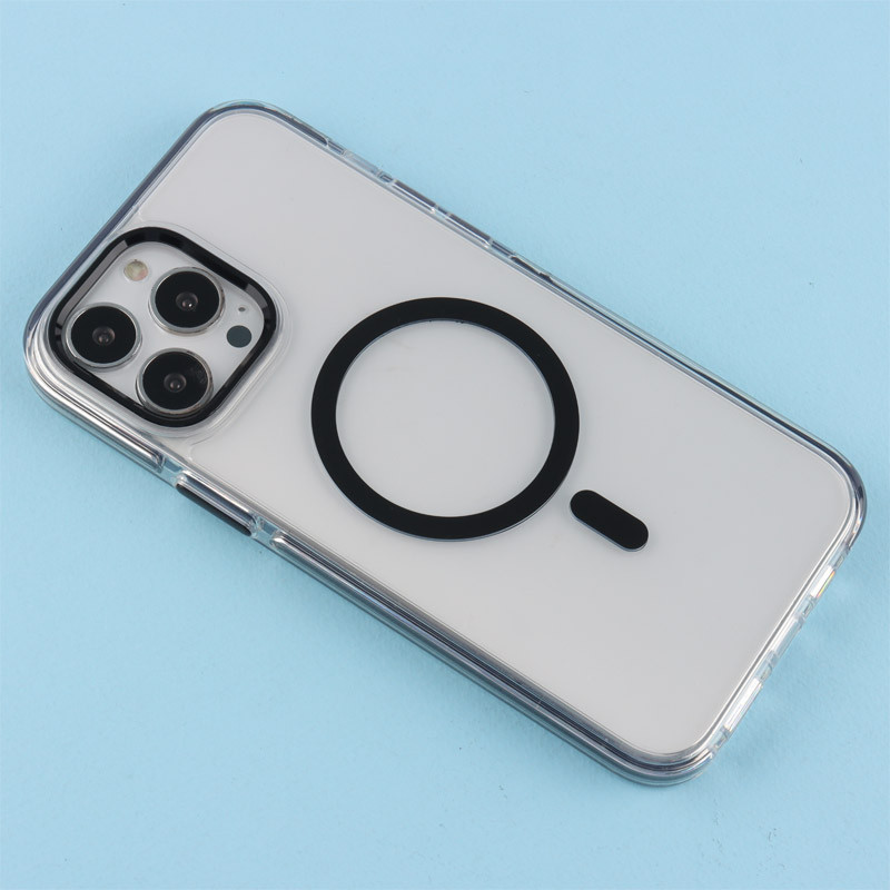 قاب ژله ای مگ سیف Joyporodo شفاف دور رنگی iPhone 13 Pro Max