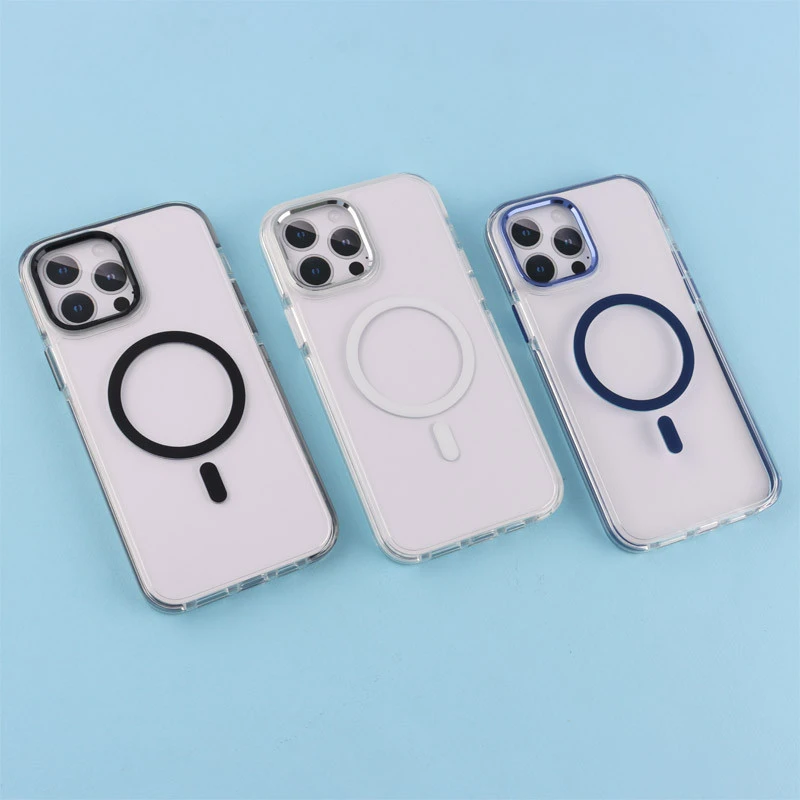 قاب ژله ای مگ سیف Joyporodo شفاف دور رنگی iPhone 13 Pro Max