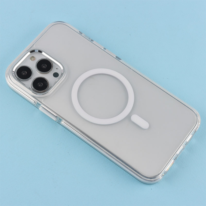 قاب ژله ای مگ سیف Joyporodo شفاف دور رنگی iPhone 13 Pro Max