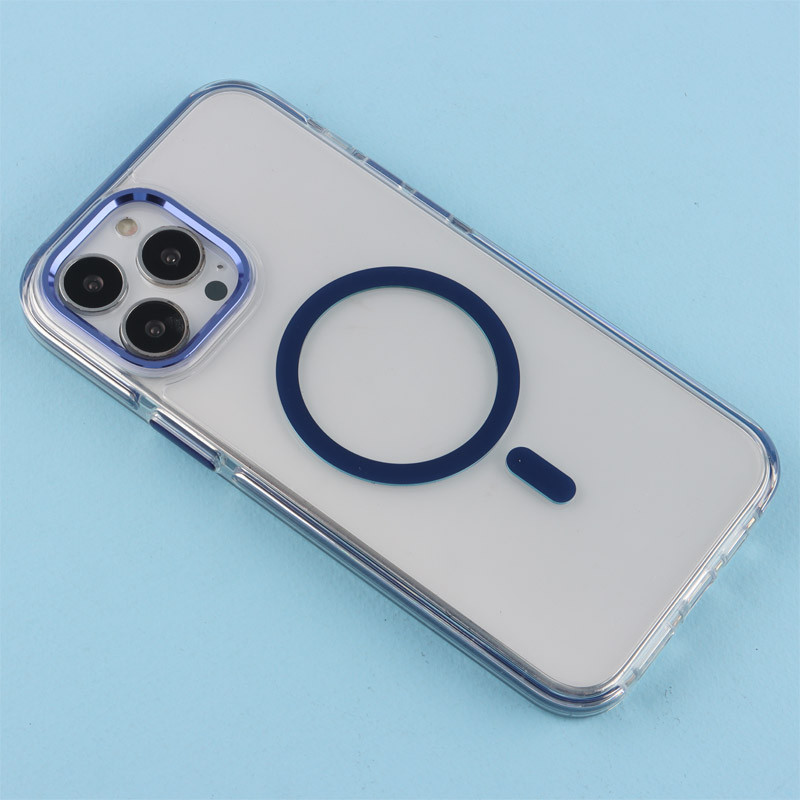 قاب ژله ای مگ سیف Joyporodo شفاف دور رنگی iPhone 13 Pro Max