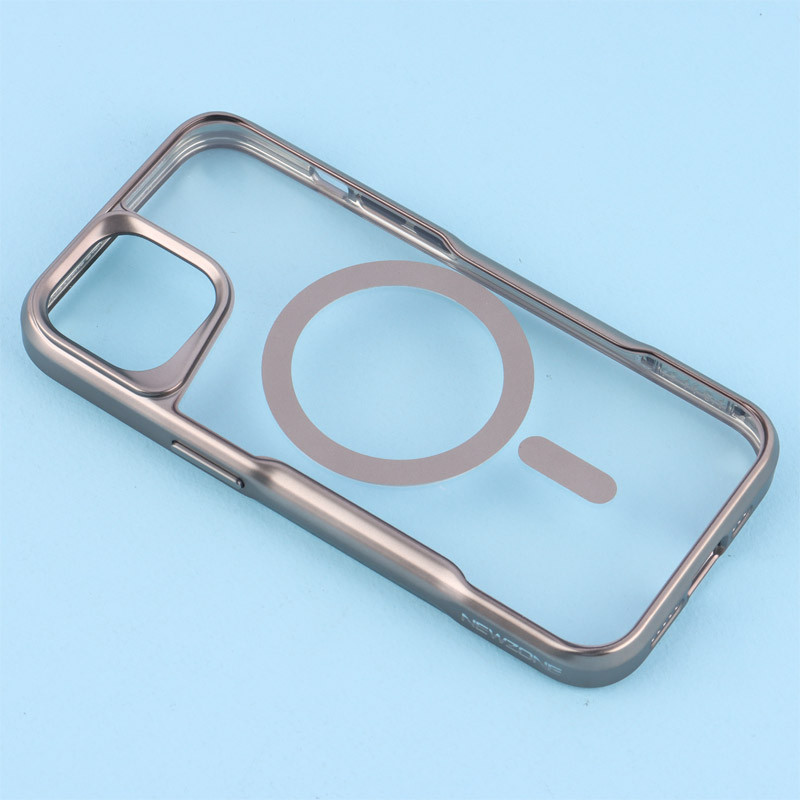 قاب طرح تیتانیوم شفاف Joyporodo مگ سیف iPhone 13 / 14