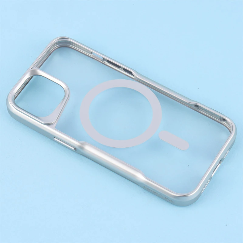 قاب طرح تیتانیوم شفاف Joyporodo مگ سیف iPhone 13 / 14