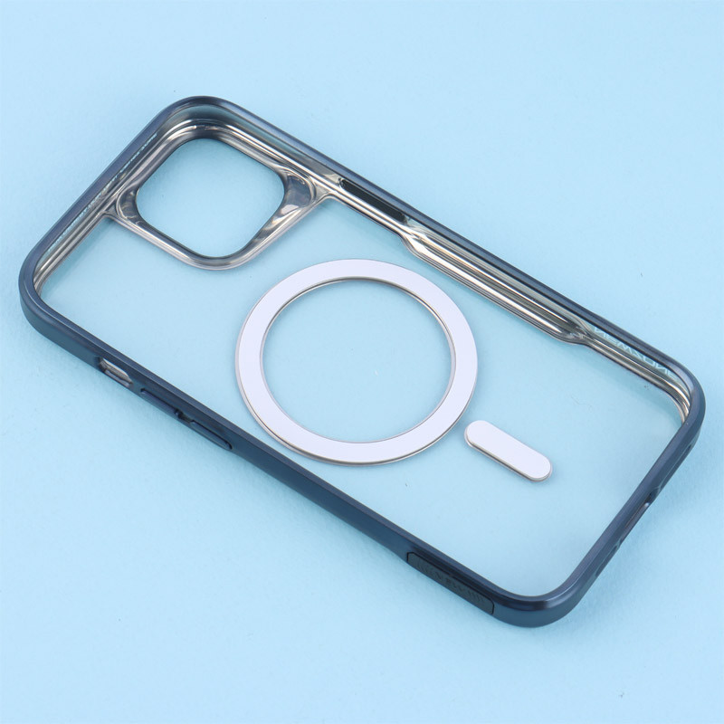 قاب طرح تیتانیوم شفاف Joyporodo مگ سیف iPhone 13 / 14