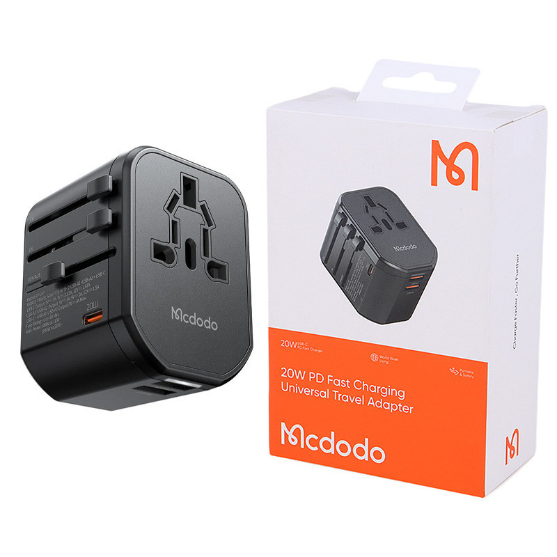 شارژر دیواری فست شارژ Mcdodo CP-347 3Port 3A PD 20W