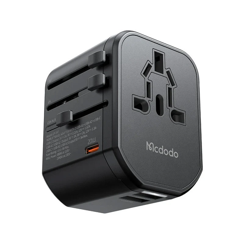 شارژر دیواری فست شارژ Mcdodo CP-347 3Port 3A PD 20W