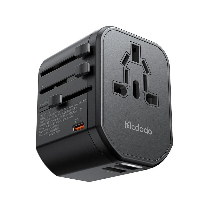 شارژر دیواری فست شارژ Mcdodo CP-347 3Port 3A PD 20W
