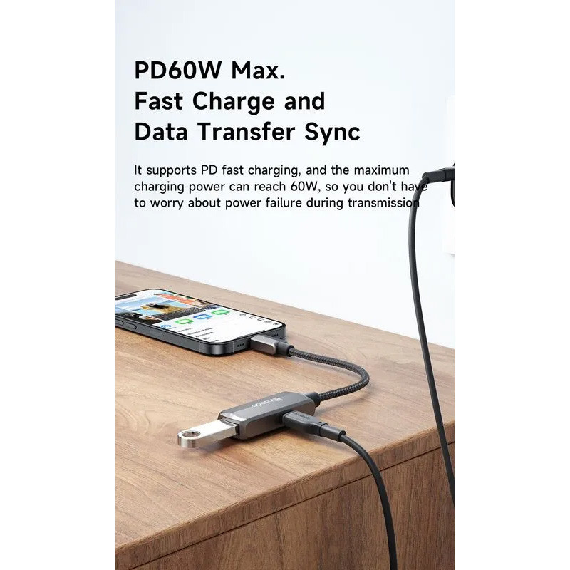 تبدیل Mcdodo CA-283 OTG Type-C To USB /Type-C PD