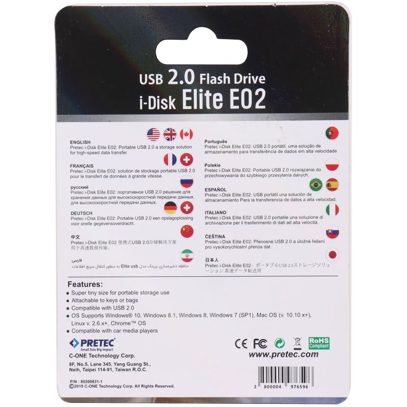 فلش 32 گیگ پرتک Pretec i-Disk Elite E02