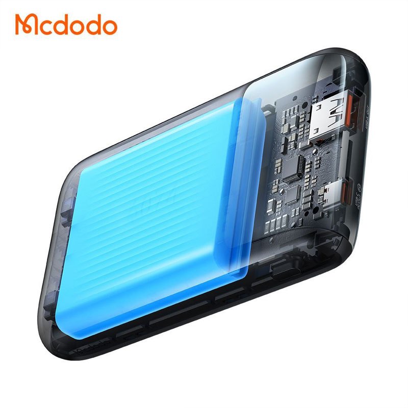 پاور بانک فست شارژ مک دودو MC-024 QC4.0 PD3.0 22.5W ظرفیت 10000 میلی آمپر ساعت