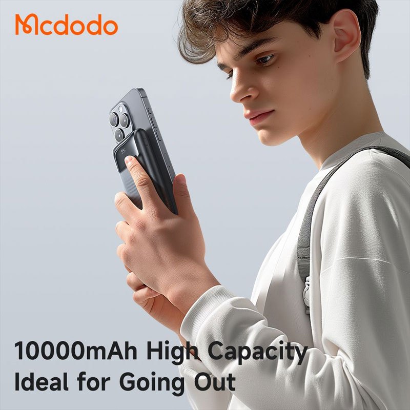 پاور بانک فست شارژ مک دودو MC-024 QC4.0 PD3.0 22.5W ظرفیت 10000 میلی آمپر ساعت