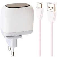 شارژر دیواری فست شارژ Ldnio A2522C 2Port 4.5A QC3.0 PD 30W + کابل تایپ سی