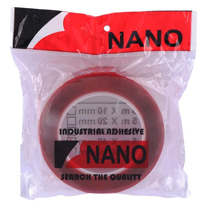 چسب دو طرفه ژله ای قرمز Nano 4cm