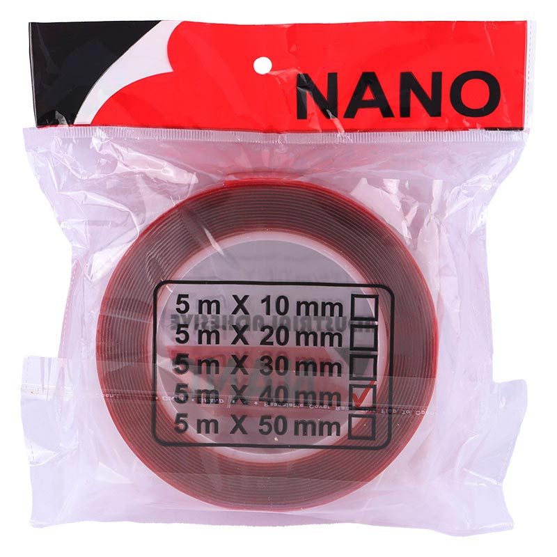 چسب دو طرفه ژله ای قرمز Nano 4cm