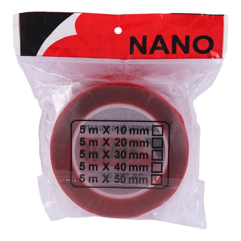 چسب دو طرفه ژله ای قرمز Nano 5cm