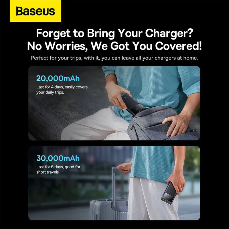 پاور بانک فست شارژ 30000 باسئوس Baseus Star-Lord PPXJ060101 PD 22.5W
