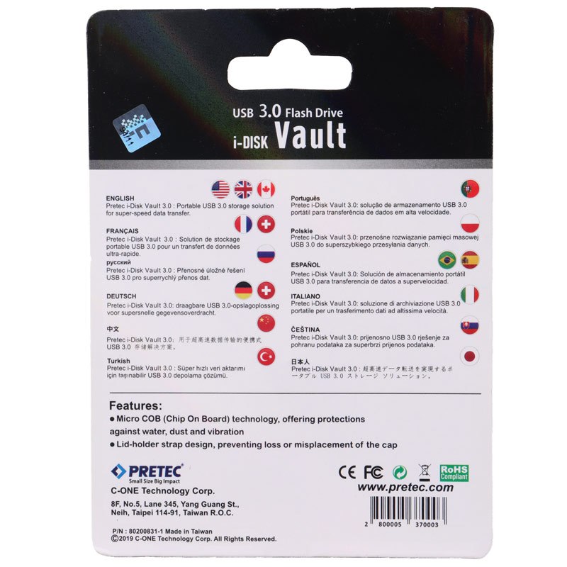 فلش 32 گیگ پرتک Pretec i-Disk Vault USB3.0