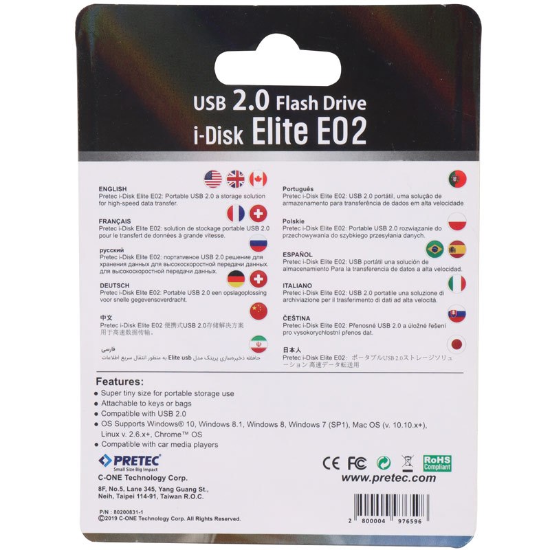 فلش 64 گیگ پرتک Pretec i-Disk Elite E02