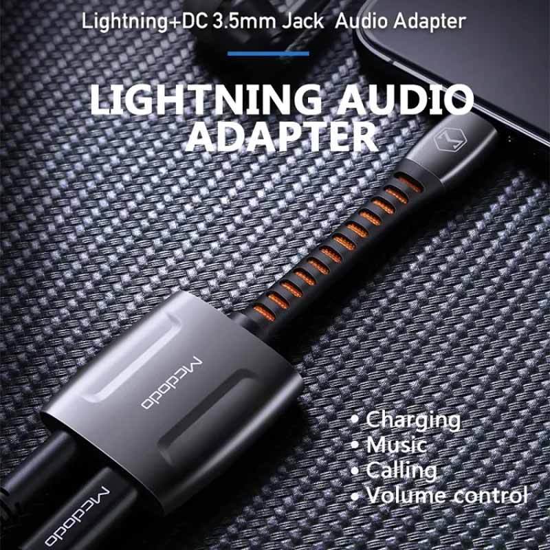 تبدیل Mcdodo CA-6340 Lightning to AUX / Lightning