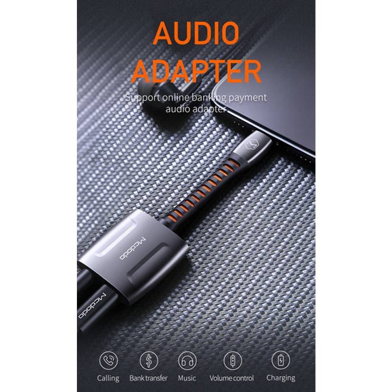 تبدیل Mcdodo CA-6340 Lightning to AUX / Lightning