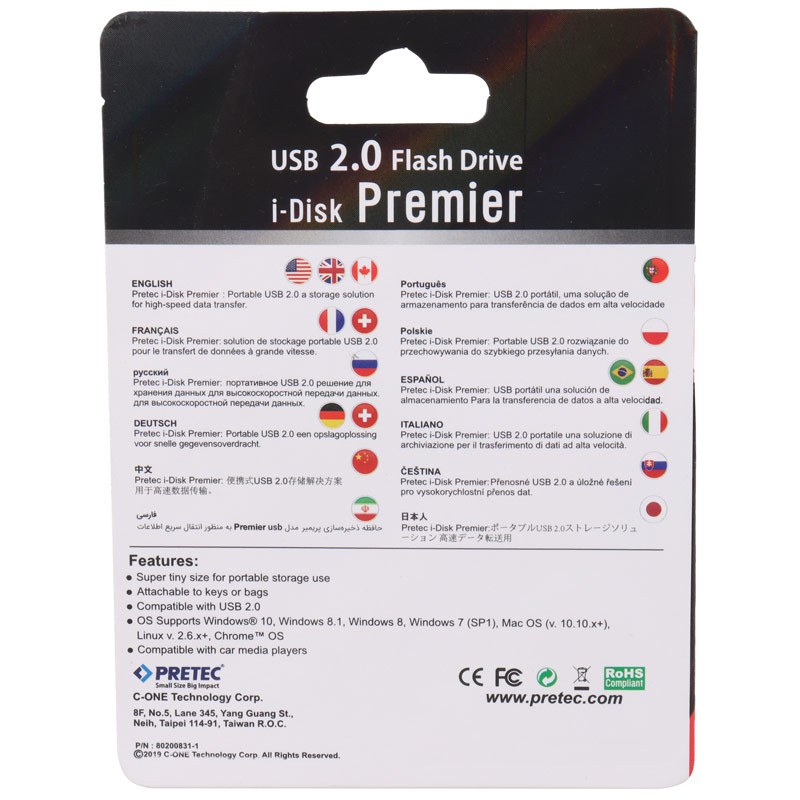 فلش 8 گیگ پرتک Pretec i-Disk Premier